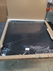 lot 4807 image: Wall Mounted Mirror. Color Black.