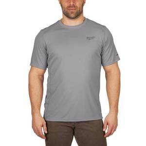 lot 4851 image: Milwaukee-414G-L WORKSKIN Lightweight Performance Shirt - Short Sleeve - Gray L