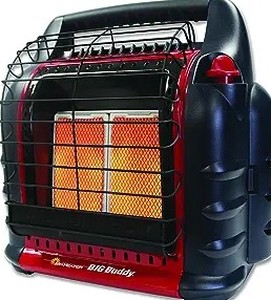 lot 2553 image: Mr. Heater 18,000 BTU Portable Radiant Propane Big Buddy Pro Series Heater
