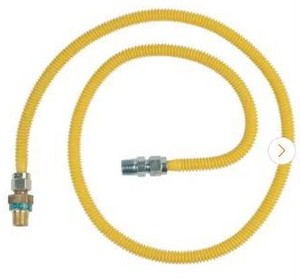lot 3492 image: BrassCraft 12 in. MIP x 12 in. MIP x 60 in. Gas Connector (12 in. OD) wSafetyPlus2 Thermal Excess Flow Valve (53,200 BTU)