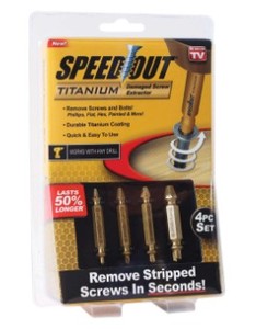 lot 3509 image: As Seen On TV 6054519 Speed Out Screw Extractor Tool Brown