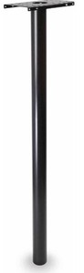 lot 4668 image: Pacifica Satin Black Galvanized Steel Mailbox Post.