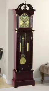 lot 4802 image: 72inch Floor Standing Grandfather Clock in Cherry Finish. Retail&nbsp$342.45