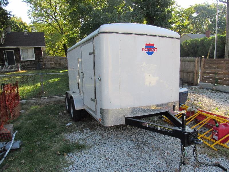 lot 1167 image: Patriot 6x12 Enclosed Double Axel Trailer