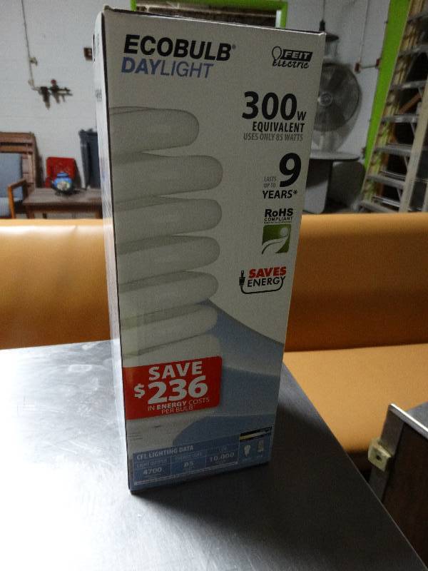 lot 113 image: New in box- 85 watt Ecobulb- 4700 lumens