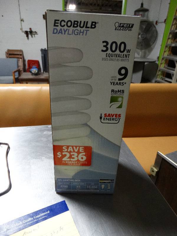lot 115 image: New in box- 85 watt Ecobulb- 4700 lumens