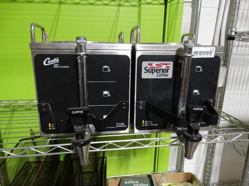 lot 124 image: 2 coffee dispensers