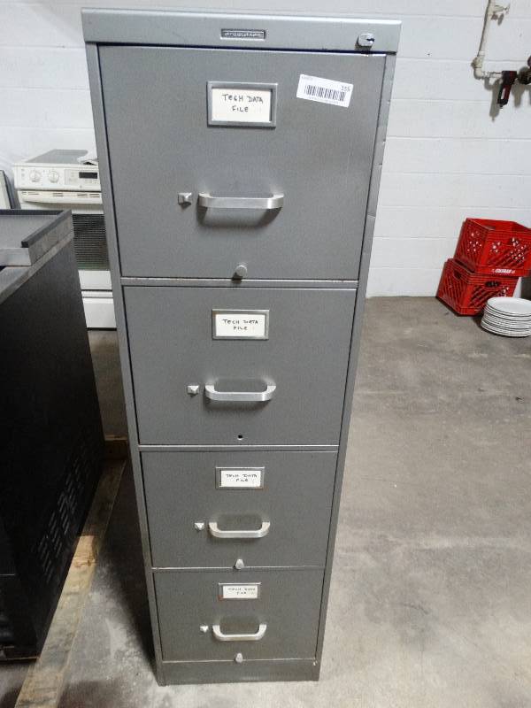 lot 155 image: 4 drawer file cabinet