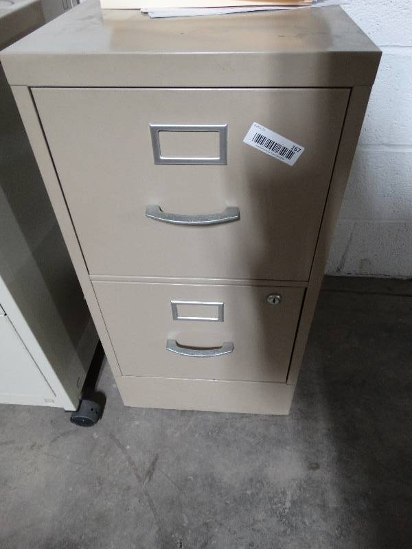 lot 167 image: 2 drawer file cabinet