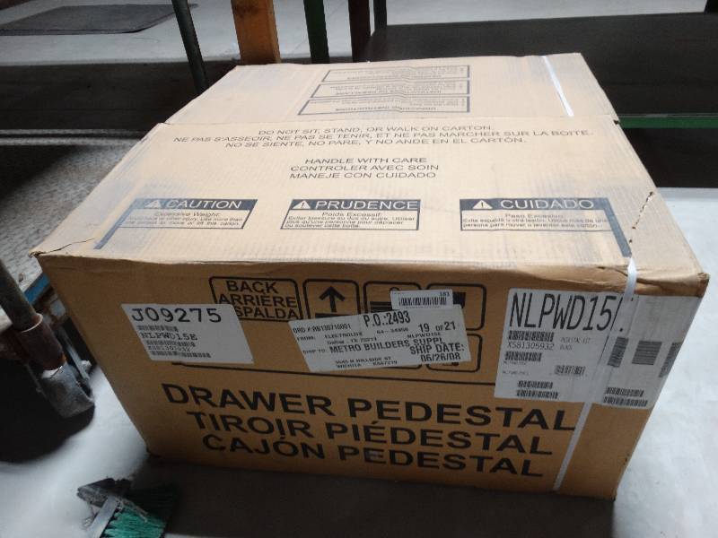 lot 181 image: Black laundry pedestal- New in box