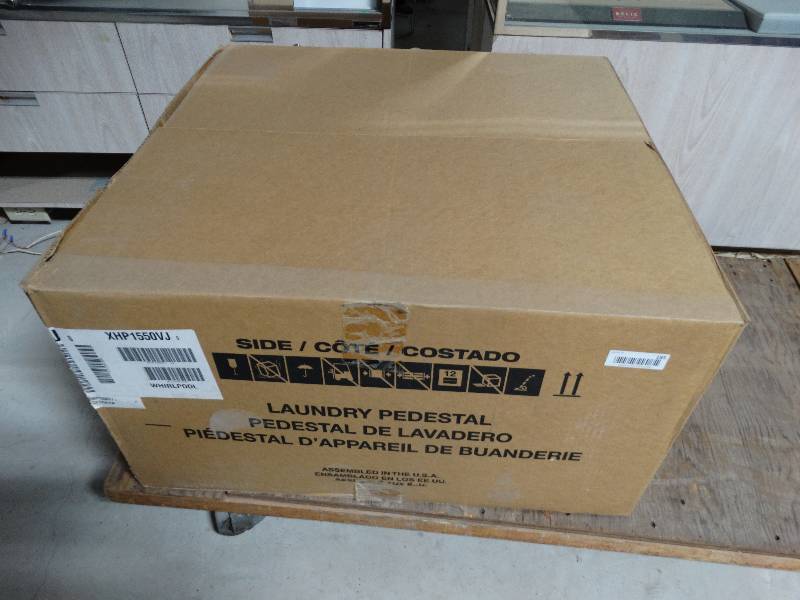 lot 185 image: Whirlpool laundry pedestal- New in box