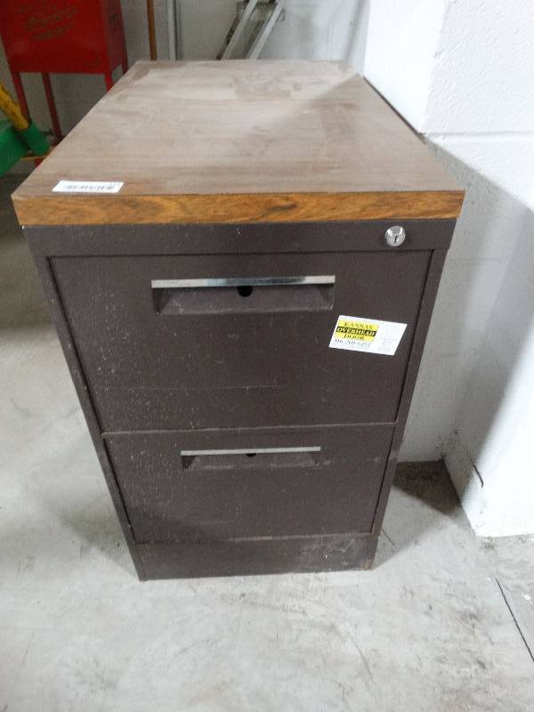 lot 194 image: 2 drawer file cabinet