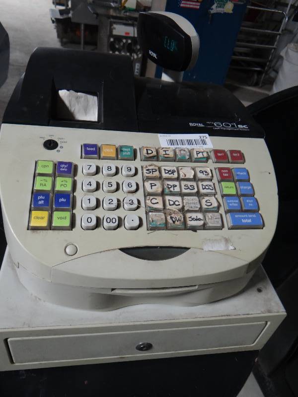 lot 275 image: Royal 601 SC cash register system