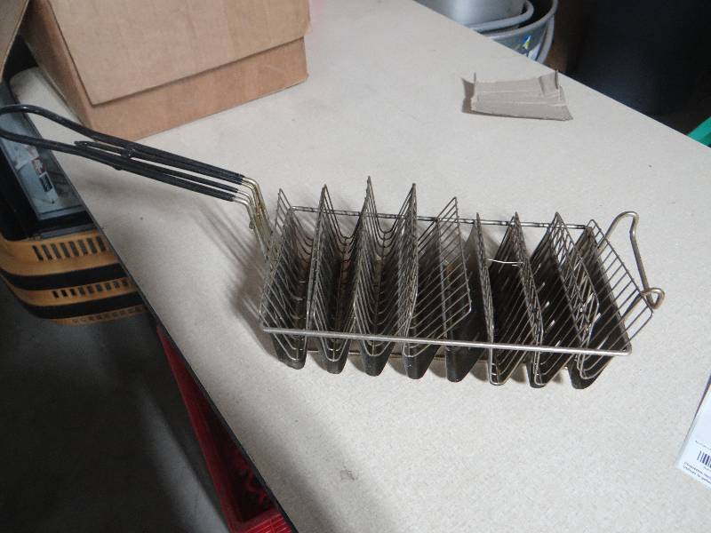 lot 366 image: Taco shell frying basket