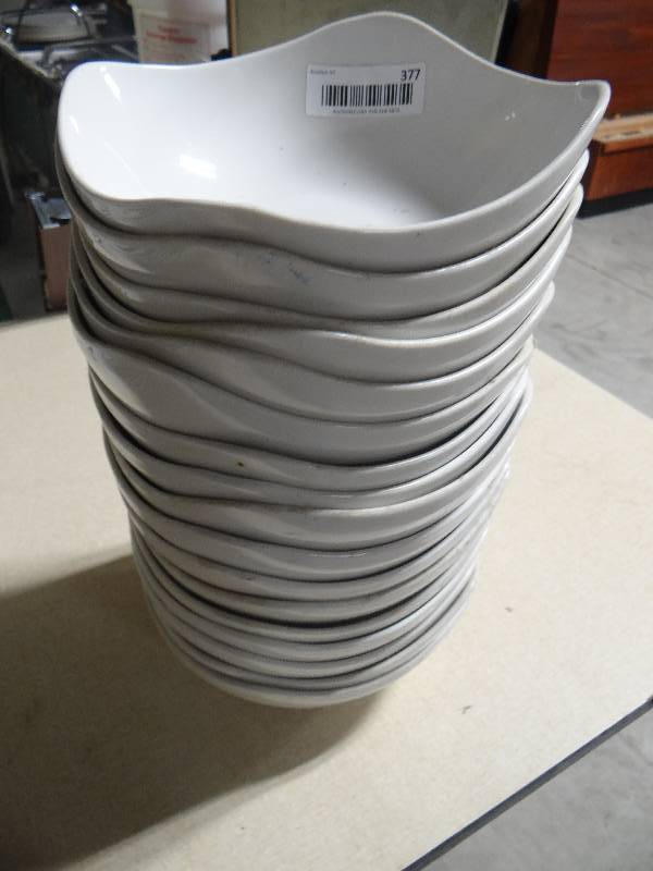 lot 377 image: 17 large heavy bowls
