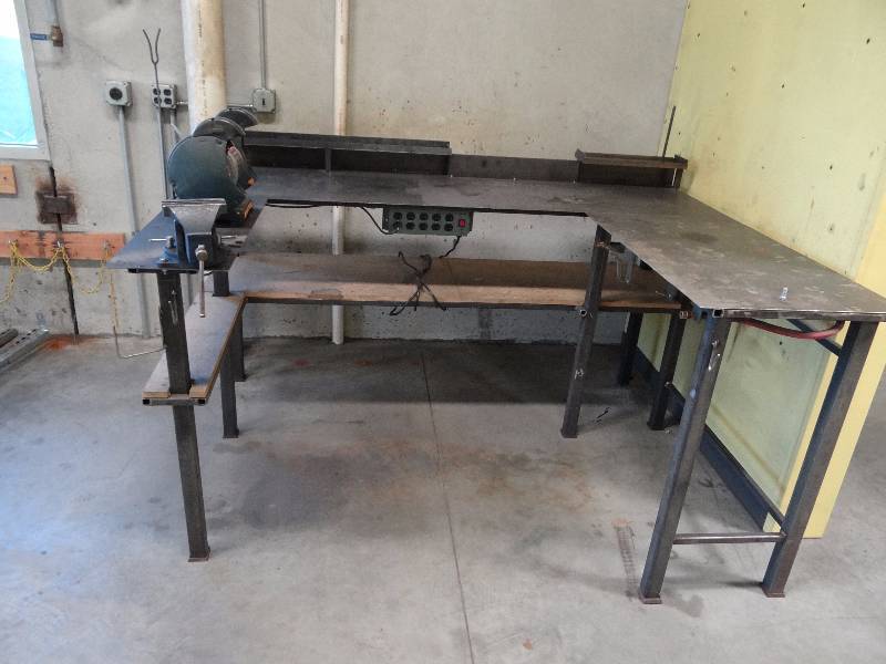 lot 5537 image: 65 X 84 Custom Built Metal Fabrication Station