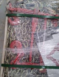 lot 23 image: UNUSED 2024 Greatbear Qty of (5) 9200LBS Ratchet Binders and Qty of (10) 38 20FT G70 Chains