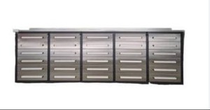 lot 59 image: UNUSED Steelman 10 Foot Stainless Steel Workbench  Tool Chest