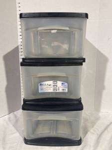 lot 44352 image: 3 Style 14.5-in W x 8.75-in H 1-Black Clear Plastic Drawer