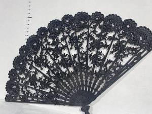 lot 44404 image: Large Wall Decor - Decorative Fan Plastic 2 ft by 4 ft
