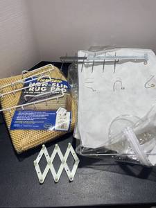 lot 44447 image: Garment Bag, Rug Pad, Closet Organization Hangers