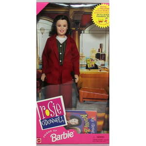 lot 44462 image: 1999 Rosie O Donnel Barbie NRFB (22016) Non-Mint Box