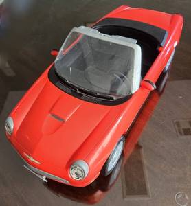 lot 44465 image: 2002 Mattel Barbie Car, 17�� Red Ford Thunderbird Convertible
