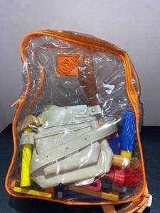 lot 44506 image: Home Depot Backpack With Toy Tools