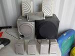 big lot of speakers sony and yamaha
