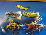 5 fishing lures 1 is a jitter bug