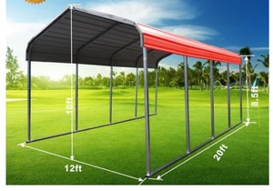 lot 1080A image: Golden Mount Classic Steel Carport W12 x L20