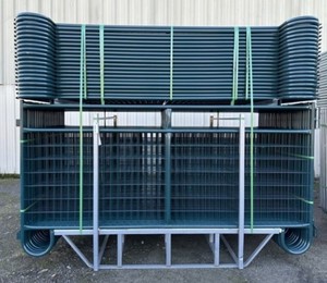 lot 1402 image: Unused 2024 10 FT-S (56pcs) Powder Coated sheep Corral