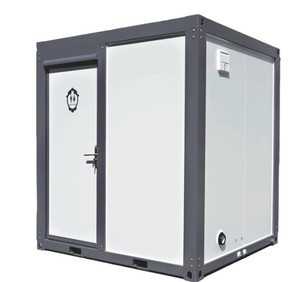 lot 1419 image: Bastone Portable Toilet with Fan-shaped Door Shower
