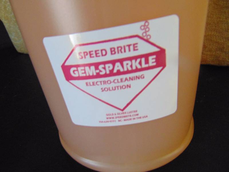 lot 4230 image: (1) gallon Speed Brite Gem Sparkle Electro Cleaning Solution, $25.00 value