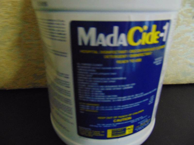 lot 4231 image: (1) gallon Madacide 1 Hospital Disinfectant, Ready to use $25.00 value