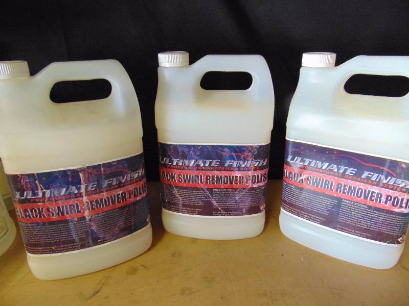 lot 4250 image: (3) bottles Ultimate Finish Professional Detailer Series Black Swirl Remover Polish
