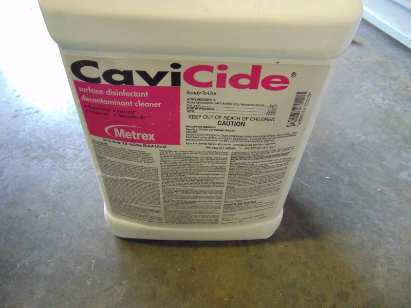 lot 4256 image: (1) 2.5 gallon Cavicide Surface Disinfectant Decontaminate Cleaner exp. Date 512019