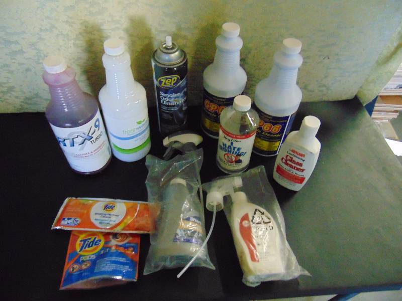 lot 4263 image: (8) ct mixed lot cleaners and degreasers