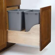 lot 4261 image: Rev-A-Shelf DBL 35 Qt bottom mount waste container 4WCBM-18DM-2