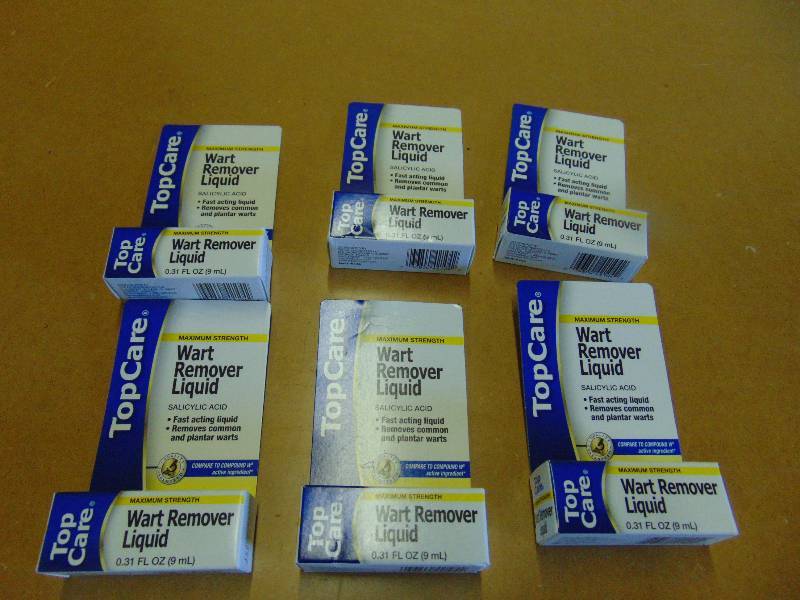 lot 4280 image: (6) bottle Top Care Wart remover Liquid Sacilylic Acid, 3 oz bottles