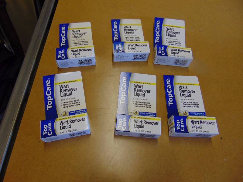 lot 4281 image: (6) bottle Top Care Wart remover Liquid Sacilylic Acid, 3 oz bottles