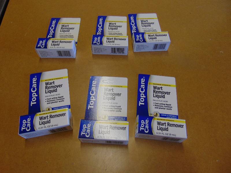 lot 4283 image: (6) bottle Top Care Wart remover Liquid Sacilylic Acid, 3 oz bottles