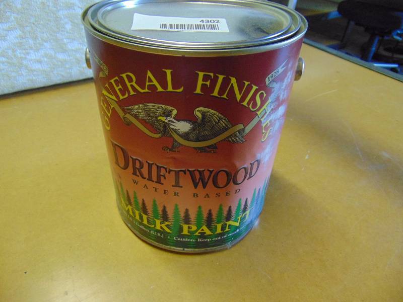 lot 4302 image: (1) gallon General Finishes Driftwood Water Based Milk Paint