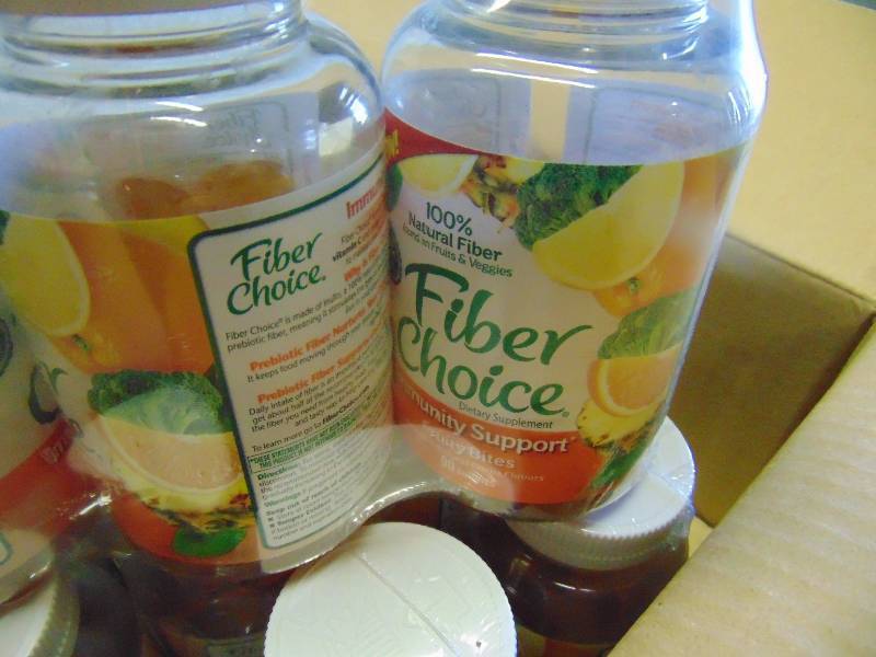 lot 4306 image: (1) case Fiber Choice 90 ct. bottles, Immune Support gummies, 24 bottles per case