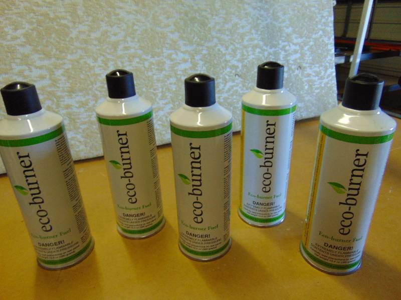 lot 4313 image: (5) cans Eco-burner fuel, 13.4 oz. cans