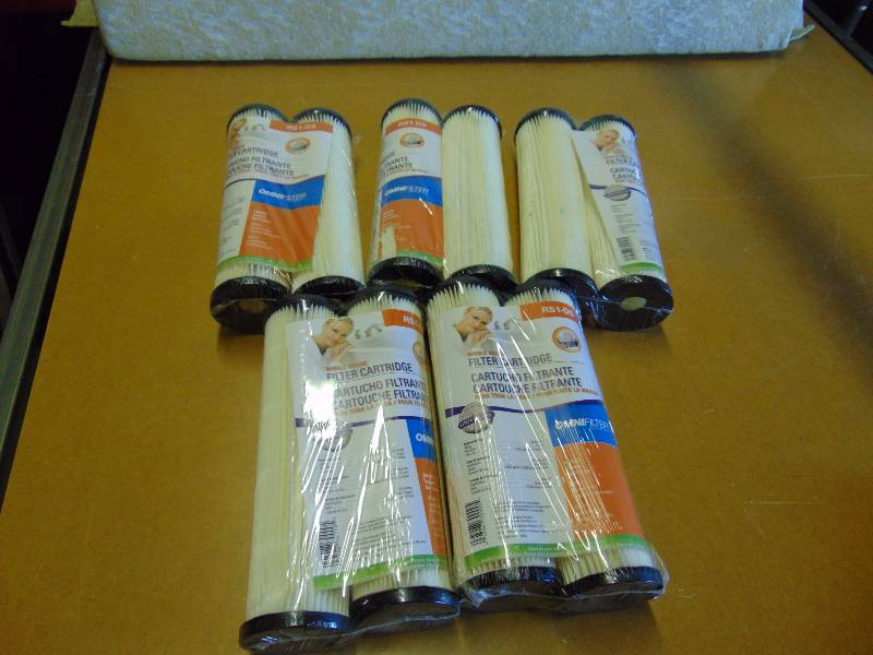 lot 4323 image: (5) packages RSI-DS Whole House Filter Cartridge for use with Omni Filter Water Filtration, 2 filters per package (10 Total)
