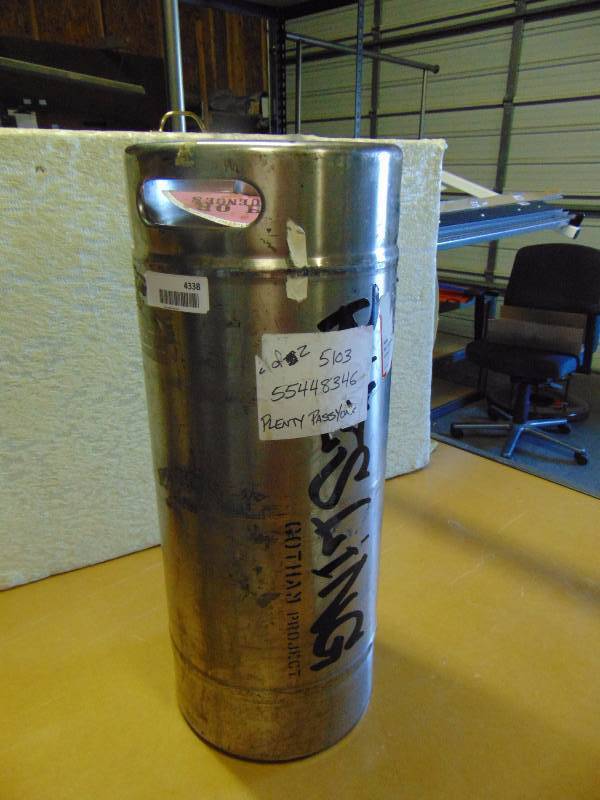 lot 4338 image: Table Wine Keg, Keg is Empty, Filling Station