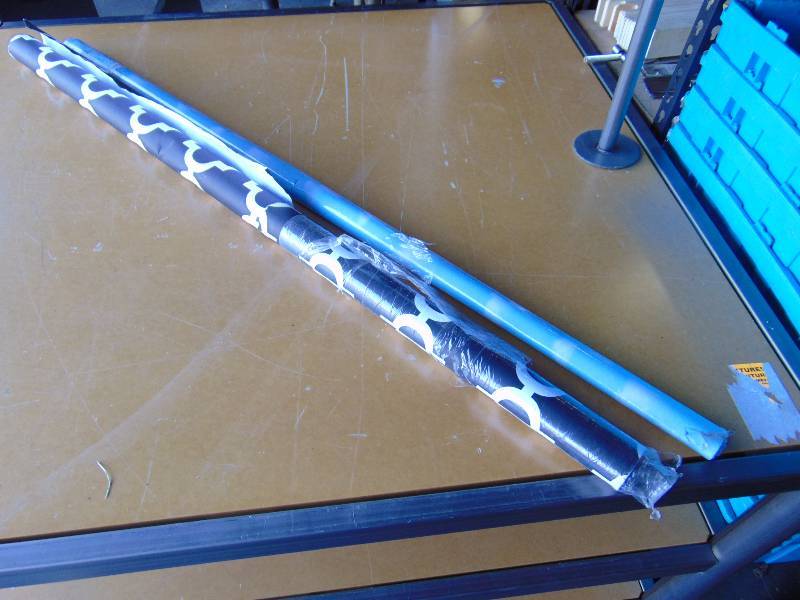 lot 4386 image: (2) rolls bulletin Board paper (1) Black & white, (1) Clouds