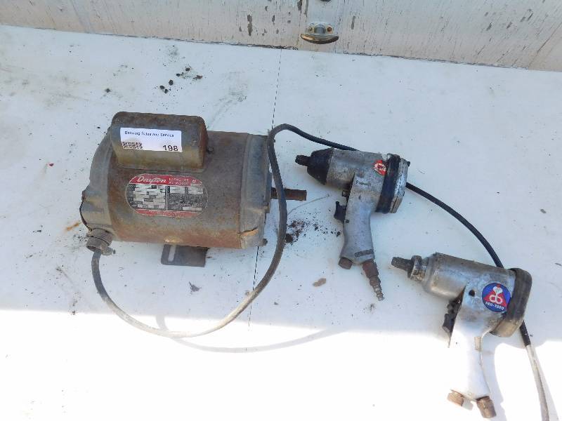 lot 198 image: Dayton Capacitor AC Motor and More