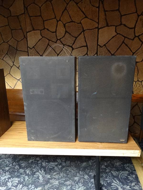 lot 456 image: 2 big Gemini speakers.